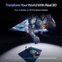 XREAL One Pro AR Glasses with X1 Chip, Native 3 DoF, X-Prism Optics, Real 3D, 57FOV 171" 120Hz FHD Display, XR Glasses for iPhone 17/16, Steam Deck, ROG, Mac, PC, Android & iOS M (IPD 57-66mm)