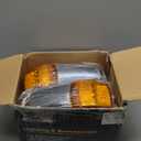 Partsam 31LED Amber Cab Marker Light Waterproof Top Roof Running Cab Lights Compatible with Peterbilt/Kenworth/Freightliner//Western Star/Mack/International/Paccar Trailer Trucks