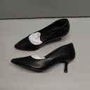 Mysoft Kitten Heels for Women Low Heel Pumps 2 Inch Closed Toe Wedding Dress Shoes, Size 7