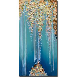 Yotree Paintings, 24x48 Inch Paintings Oil Hand Painting 3D Hand-Painted On Canvas Abstract Artwork Art Wood Inside Framed Hanging Wall Decoration Abstract Painting