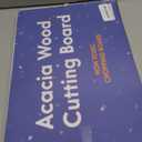 Non Toxic Wood Cutting Board - Conditioned with Natural Beeswax Flaxseed & Lemon Oil - Free of Mineral Oil - Made of FSC Certified Acacia Wood - 16" x 11" Thick Cutting Board by Ziruma