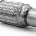 RP Remarkable Power, RK7535-2" x 6" Heavy Duty Stainless Steel Exhaust Flex Pipe 10" OL