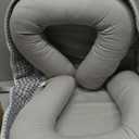 Baby Lounger, Foldable Portable Infant Lounger, Baby Nest Cover, Suitable for 0-24 Months Newborn Baby Lounger,Home Travel Dual-Purpose Baby Nest (Gray)