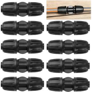 YENOVO 1/2" Irrigation Fittings End Plugs, 10 Pack Drip Tubing Connectors for 16mm Drip Tubing, Durable, Leak-Proof, Tool-Free Installation for Garden Watering System (Drip Irrigation Fittings, 10) : Patio, Lawn & Garden
