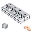 Neodymium Rectangular Pot Magnets 16 lbs Pulling Force 15x13.5x5mm Pack of 16 with Countersunk Hole,Mounting Screws,Strong,Industrial Strength Rare Earth Magnets for Home,Workplace