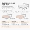Bedsure Oversized King Comforter Duvet Insert, Quilted Down Alternative Bedding, Ultra Soft Lightweight Comforter Blanket for Bed, with Corner Tabs, Washable, 116x98 in, Light Grey/Grey