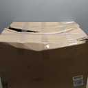 19x19 Inch Patio Chair Cushion with Removable Cover, Outdoor Furniture Cushion - Water-Repellent, Fade-Resistant, Non-Slip Bottom & Straps, Replacement for Lawn, Porch & Deck Chair - Cream