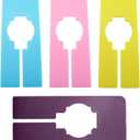 TAODAN 16PCS 12.6x5cm Wardrobe Dividers Square Plastic Divider Plate Clothes Rack Partition Suitable for Hanging Clothes in Rectangular Wardrobes