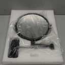 Wall Mounted Magnifying Makeup Mirror with 1X 10X Magnification and Extendable Arm, 8 Inch Double Sided Vanity Mirror for Bathroom, Wall Mirror for Teen Girls, Women, Matte Black