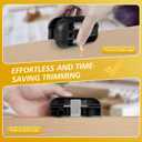 Edge Banding Trimmer with [Tungsten Carbide Blades] & ABS Body, Pneumatic Edge Banding Cutter for Laminate, Melamine, Wood, PVC, Veneer - Double Edge Operation (Black)