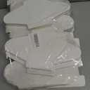 100 Pack Single Cupcake Boxes with Window, White Individual Cupcake Containers with Handle, 3.7x3.7x4.5 Inch Kraft Paper Favor Bakery Container for Small Cake, Muffins, Birthday, Wedding