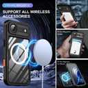 Ezanmull for iPhone Air Waterproof Case, with Built-in Screen Protector Dustproof Shockproof [Compatible with MagSafe] Full Body Underwater Protective Phone Cover for iPhone Air 6.5" (Black)