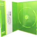 CheckOutStore (20) Premium Slimline Single 1-Disc DVD Cases 7mm (Clear Green)