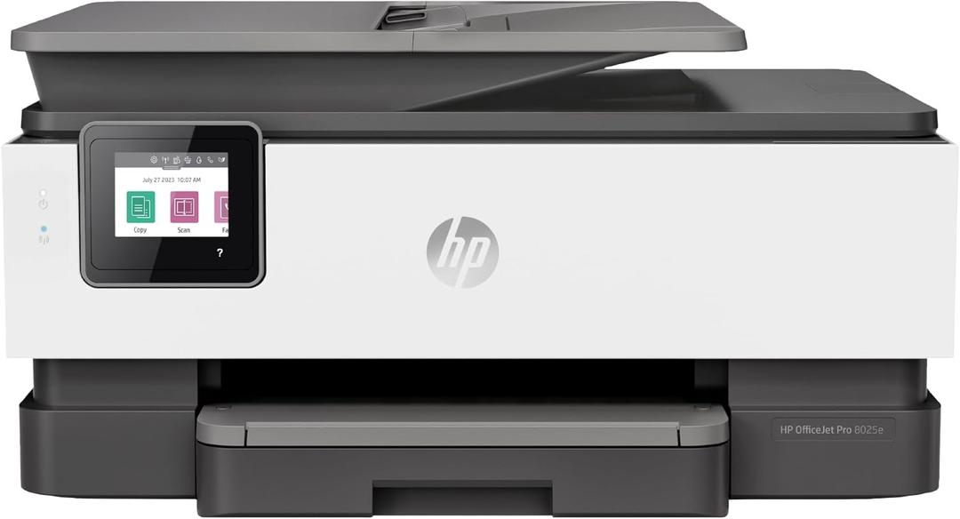 HP OfficeJet Pro 8025e Wireless Color All-in-One Printer with bonus 6 months Instant Ink with HP+ (1K7K3A)