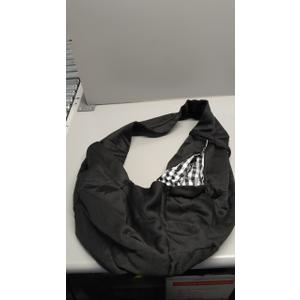 Dog Carrier Sling - Reversible Puppy Carrier Purse with Storage Pocket, Hand-Free Dog Sling Carrier for Carry Small Dogs and Cats, Travel Safety Harness, Dog and Cat Harness(Black)