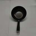 Ecolution Non-Stick Carbon Steel Wok with Soft Touch Riveted Handle, 8",Black