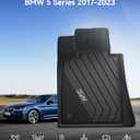 3W Floor Mats & Cargo Liner Fit for BMW 5 Series G30 2017-2023 All Weather TPE Floor Liner Custom Fit for BMW G30 5 Series 520i 530i 535i 540i 540d 550i Full Set Car Accessories (Not for GT & 530e)