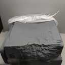 ENITYA Toddler Travel Bed  Portable Foldable Soft Foam Floor Bed for Kids 14yr, No Assembly, Washable Cover, Built-in Safety Rails, Compact for Travel & Home Use, Grey (55*25*7in)