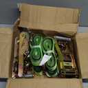 Heavy Duty Car Tie Down Straps (4PK) - 2" x 96" - 3,300 lbs Safe Working Load - Wheel Straps Comes with 5/16" Tow Hooks (Green)