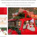 Premium Reindeer Car Kit, Cute Auto Decoration Set with Antlers & Nose, Reindeer Kit for Vehicle Window Roof & Front Grille (Red)