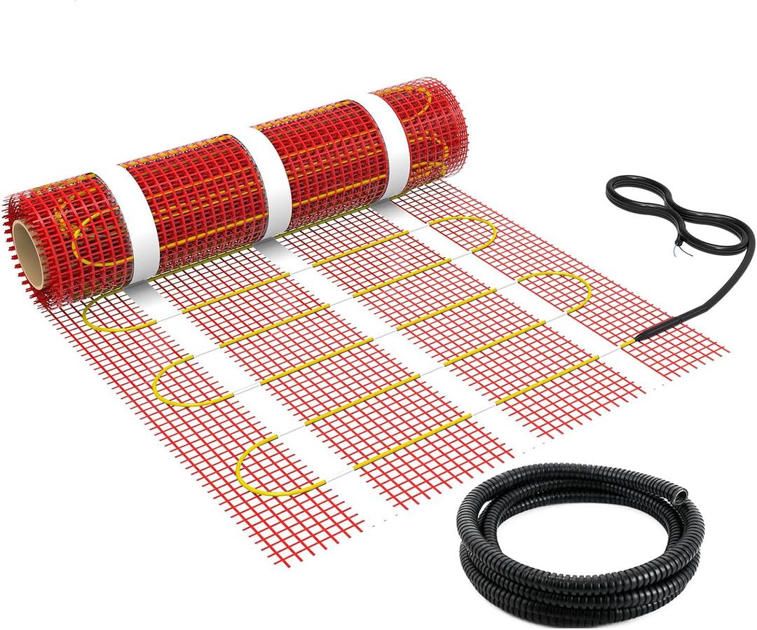 100 sqft HEATIT Warmmat Electric Radiant Self-adhesive Floor Heat Heating System