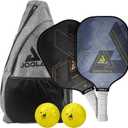 JOOLA Pickleball Paddles & Sets  Agassi Shape or Essentials  Fiberglass or Carbon Fiber Surface  UPA-A & USAP Approved  Single Paddle or Pickleball Set with Balls & Bag  Enhanced Spin & Control