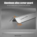 0.5x0.5x48 Inches 304 Stainless Steel Wall Corner Guards (5-Pack) Heavy Duty Rounded Corner Protector, Smooth Folded Edge Design for Wall Protection Stainless Steel Slab