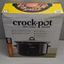 Crock-Pot 8-Quart Manual Slow Cooker, XL Family Size Serves 10+ People, Removable Stoneware with Warming Setting, Dishwasher Safe for Easy Cleanup, Black