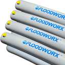 Reusable Flood Barrier & Water Diverter | No Sand Bags, Reusable Flood Protection | Protects Home, Garage, Driveway & Doorway | Flood Prevention Tool | Fast Setup - 4ft x 6in
