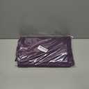 Soft Caddice Faux Linen Table Runner Cloth 2 Side for Kitchen Family Dinners or Gatherings, Indoor or Outdoor Parties, Everyday Use (12 x 108, Seats 8-10 People), Dark Purple