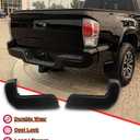Rear Bumper End Cap Compatible With 2016-2023 Toyota Tacoma Rear Bumper Replace for TO1105133,TO1104133,5215504010,5215604010 W/O Sensor Holes Matte Black Pair
