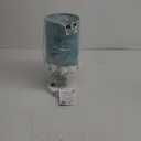 13.75 Inches Accent Lamp White Steel Finish Teal Fabric Shade with Tassels