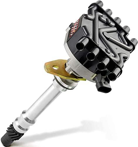 Voltstorm Complete Hei Ignition Distributor Compatible with Chevy GMC Vortec 1996-2002 V8 5.0L 5.7L Models Small Block C1500 C2500 C3500 K1500 K2500 K3500 W3500 W4500 Black Cap