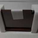 ENOKING Magnetic Knife Block 12.2 x 9.3", Double Sided Magnetic Knife Holde with Knife Sharpener, Acacia Wood Magnetic Knife Stand with Acrylic Shield for Kitchen Countertop