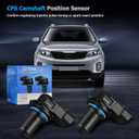 OTO-K Camshaft Position Sensor Compatible with Kia Sorento Sedona Borrego Amanti,Hyundai Sonata Santa Fe Genesis Coupe Azera Veracruz Entourage,Replace#PC754 1800584 907826,Set of 2