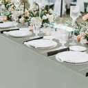 Fitable 6 Pack Sage Green Rectangle Table Clothes - 70 x 120 Inch - Wrinkle and Stain Resistant Fabric Tablecloths, Washable Polyester Table Covers for Wedding, Party, Banquet, Formal Events