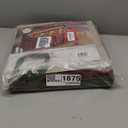 Large 128 Christmas Ornament Storage Box, Adjustable Compartment Dividers, Dual Zipper, Stackable Holiday Decorations Organizer with Lid, Xmas Durable Fabric Bin, Reinforced Handles Space-Saving (Red)