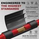 CUBEFELLER® 3:1 Ratio 1/2 Inch (12.7mm) Clear Heat Shrink Tubing - 4ft (1.22M Total Length), Marine Grade Waterproof Adhesive Lined, Insulation Sealing Oil-Proof Wear-Resistant,CFET0412C