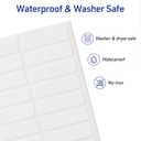 Avery No-Iron Fabric Labels, 1/2" x 1-3/4", Washer and Dryer-Safe Waterproof Labels, Non-Printable, 180 Total (40721)