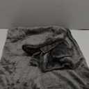 BEDELITE Flannel Pillowcases Standard Set of 2, Super Soft Fleece Pillow Case Cover with Zipper for Bedroom, Sofa, Couch,Luxury Cozy Fuzzy Velvet Pillow Shams for All Seasons(20x26 Inches, Dark Gray)