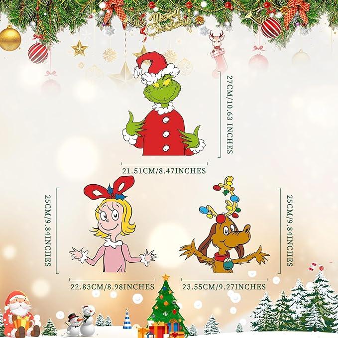 Gygot 3Pcs Christmas Yard Garden Lawn