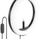 Kensington L1000 Bicolor Ring Light with Webcam Mount for Video Conferencing (K87653WW)