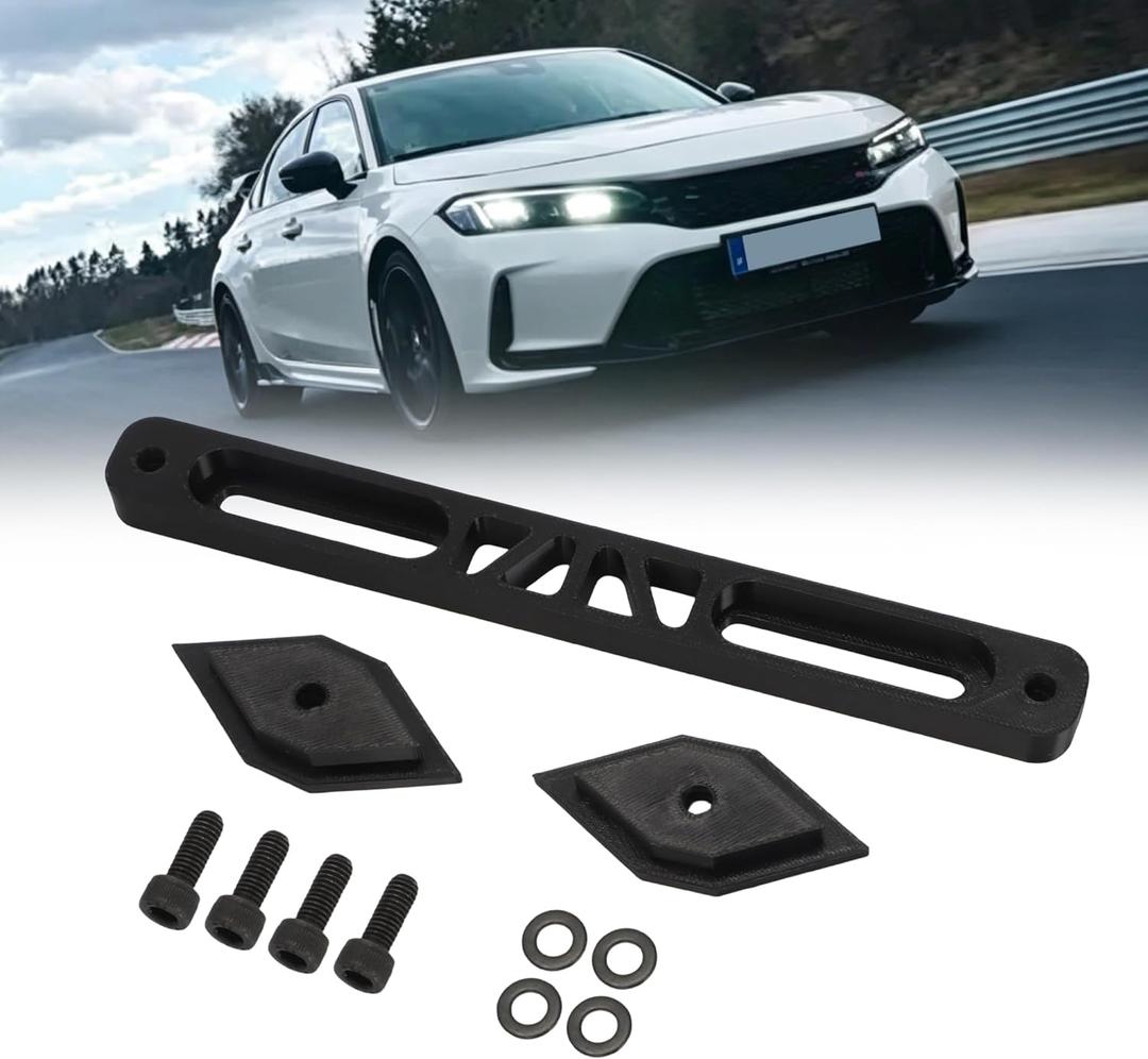 For Honda Civic Type R FL5 2023-2026 No Drill License Plate Mount | Sturdy Front Bumper Bracket Kit | Protect the Front Bumper