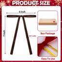 24 Pcs Deep Brown Velvet Bows Ornaments for Christmas Tree, Vintage Rustic Velvet Christmas Bows Tree Decorations, Indoor Home Decor for Wreath Mantle Gift Wrap Holiday Decor, 3/8'' W, 5 * 7 inch