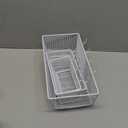 Photect Pegboard Wire Baskets Accessories Hanging Wall Organizer 3 Sizes Pegboard Bins Basket Home Garage Multi Fit Organizer for Slatwall(White,3 Pcs)