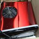 Frigidaire Counter top Portable, 26 lb per Day Nugget Ice Maker Machine (Red Stainless Steel)
