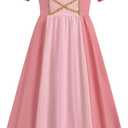 Girls Princess Dress Costume Halloween Cosplay Outfits Birthday Party Dress Up Clothes, Size 7-8T