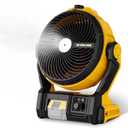 800CFM 11.5" Jobsite Misting Fan, Battery Powered for DeWalt 20V
