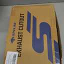 Dual Electric Exhaust Cutout 2.5 Inch with Elbow Muffler Exhaust Valve Kit with One Controller Remote Kit