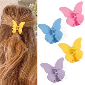Butterfly Hair Clips for Women Girls 2.7" Butterfly Hair Claw Clips Butterfly Clips for Thick Thin Hair Small Butterfly Hair Clips Medium Butterfly Claw Clips Cute Butterfly Hair Accessories (Medium, Style-08)